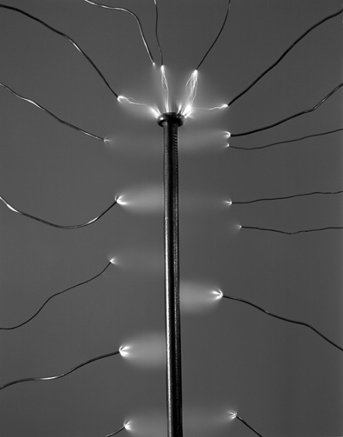 David Goldes, From the series "Electricity Pictures", Electrified nail, 2012, Gelatin Silver Print